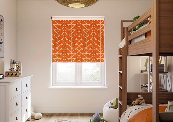 Orla Kiely Jumbo Linear Stem, Persimmon - Twist&Fit Roller Blind - Image 3